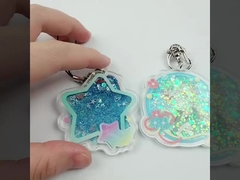 Global Art Gifts Promoção Glitter Keychain