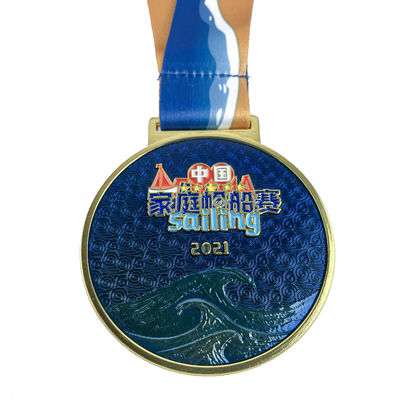 comprar Medalha personalizada gravada Medalha de vela 3D com logotipo impresso Fabricação em linha