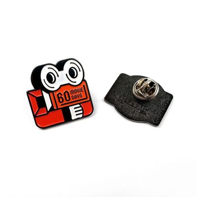 comprar Emblema promocional de esmalte, alfinete de lapela, negro, revestido de níquel, lado único Fabricação em linha