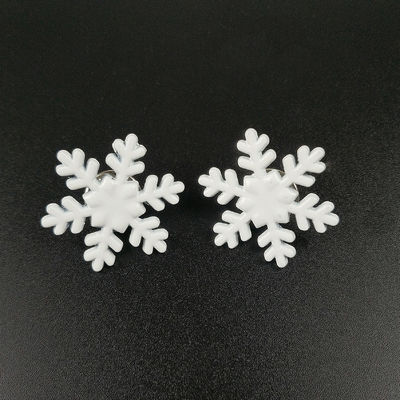 comprar Glitter Metálico Floco de Neve Pin Badge Custom Alumínio de zinco / Ferro / Latão Nenhuma quantidade mínima Fabricação em linha