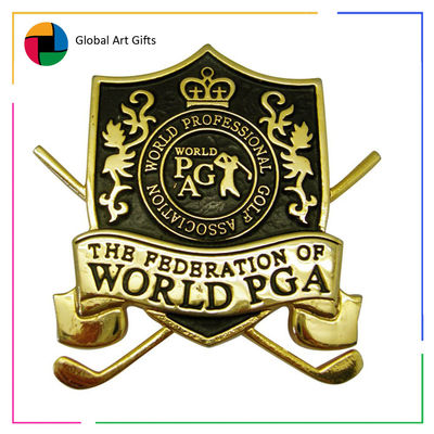 comprar Customização sem cores em metal Pin Badge sem quantidade mínima Die Casting / estampagem Fabricação em linha