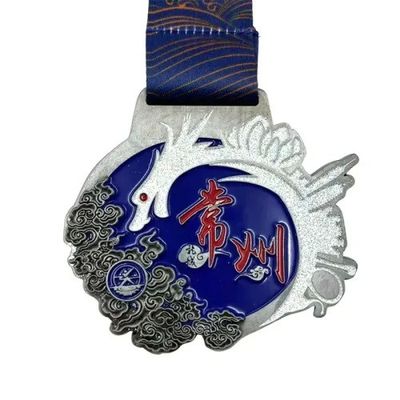 comprar Medalhas gravadas sob medida, revestidas com medalha de giro de brilho. Fabricação em linha