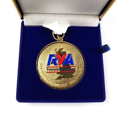 comprar Logotipo personalizado gravado Medalhas de corrida personalizadas com embalagem de veludo premium Fabricação em linha