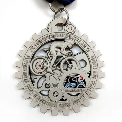 comprar Prêmios de corrida de bicicleta Medalhas de ciclismo personalizadas Esmalte macio / Esmalte duro Fabricação em linha