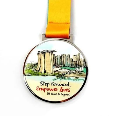 comprar Prêmio de Impressão UV de Medalha de Inserto Personalizado com Vidro Transparente Fabricação em linha