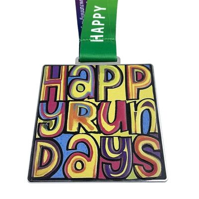 comprar Medalha personalizada / Medalha quadrada de grafite de liga de zinco metálica de grande tamanho Fabricação em linha