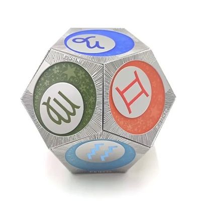 comprar Ligação de zinco Signos do zodíaco Segmento Medalha personalizada Doze constelação segmentada Fabricação em linha