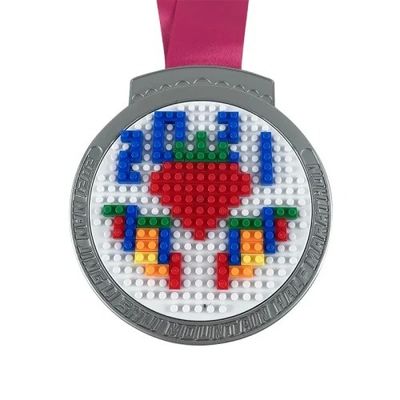 comprar LEGO Medalha de Puzzle de Plástico Coloridas Medalhas de Eventos Personalizadas Liga de Zinco Fabricação em linha