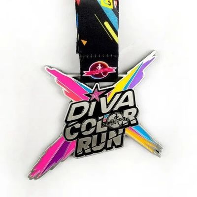 comprar Design de forma personalizada Medalhas personalizadas com prémios de enchimento de cor / esmalte macio Fabricação em linha