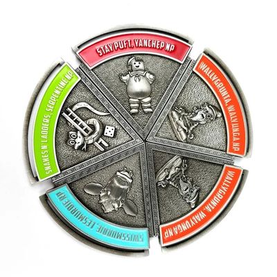 comprar 5 Parte Medalhas de evento personalizadas com ímã Fabricação em linha