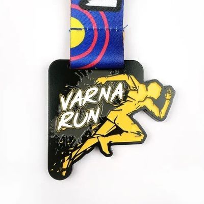 comprar Medalha virtual de corrida com medalhas personalizadas de spray de cores padronizadas Fabricação em linha