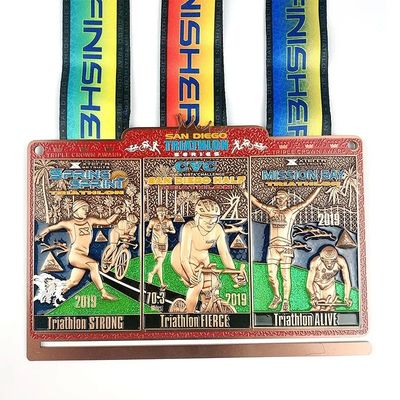 comprar Ironman Triathlon Medalhas Para Prêmios Medalhas de Eventos Personalizadas Souvenirs Simples Fabricação em linha