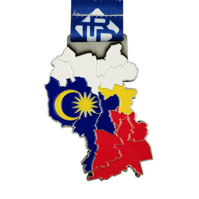 comprar Medalha de mapa personalizado de liga de zinco de esmalte macio Fabricação em linha