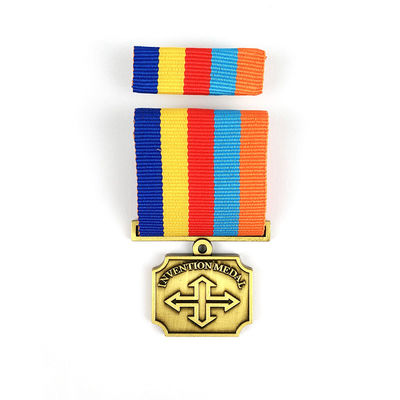 comprar Medalha de Honra personalizada com fita para reconhecimento de funcionários corporativos Fabricação em linha