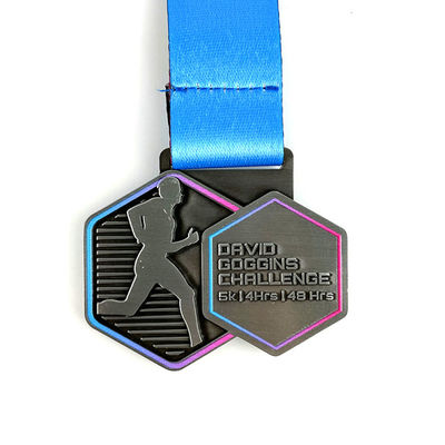 comprar Medalha de corrida virtual com pulverização de cores padronizadas / Desafios virtuais com medalhas Fabricação em linha