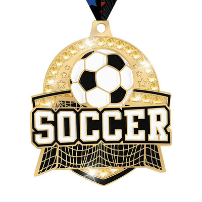 comprar Medalhas de Premiação de Futebol de Aço em Reboco Personalizadas para Grandes Compras Fabricação em linha