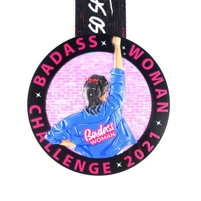 comprar Prêmio de Impressão UV de Medalha de Inserto Personalizado com Vidro Transparente Fabricação em linha