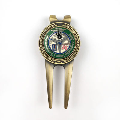 comprar Ferramentas de Divot Personalizadas de Forquilhinha de Golf Profissional Promoção Presentes de Arte do Clube de Golf Fabricação em linha