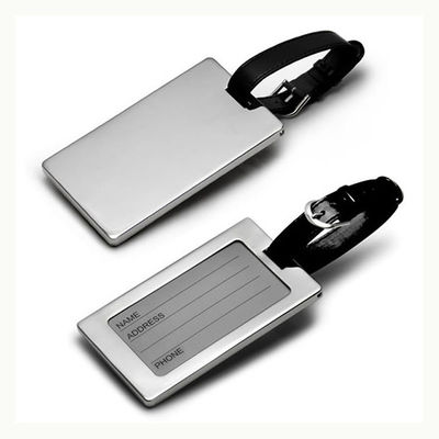 comprar Logotipo personalizado de alumínio bagagem metálica personalizada tags bagagem pessoal identificação Fabricação em linha