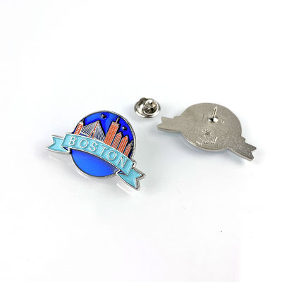 comprar Desenho Único Emel City Promoção Pin Badge com impressão offset e material de areia de prata Fabricação em linha