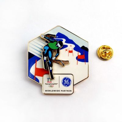 comprar Impressão UV Spinning Pin Badge com acabamento polido Profissional e design personalizável Fabricação em linha