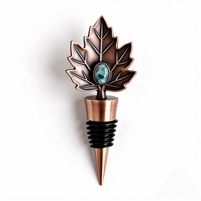 comprar 3D Die Struck Design Vintage Brass Wine Stopper Fabricação em linha