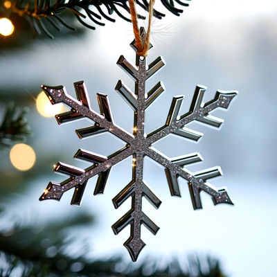 comprar Decorações de Inverno com Elegança Cristalina Ornamento de Flocos de Neve Para Presentes de Promoção de Negócios Fabricação em linha
