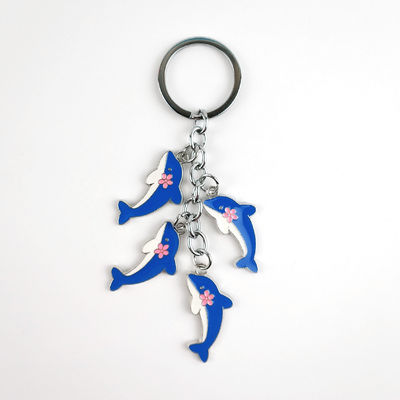 comprar Chave de chave de golfinho de liga de zinco de esmalte macio Um acessório encantador para os amantes do oceano Fabricação em linha