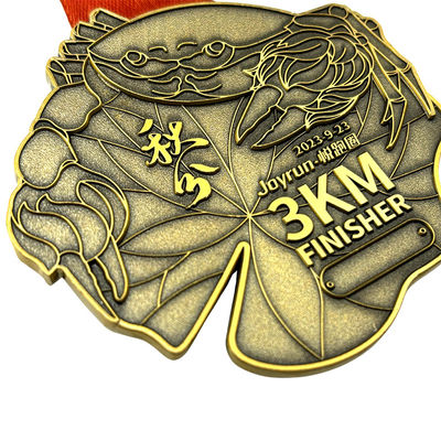 3KM Finisher Soft Enamel Medal Souvenir Award / Medalhas do Prêmio Halloween