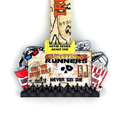 Impressão UV divertida Medalhas de corrida personalizadas / medalhas de corrida personalizadas