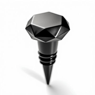 3D Die Struck Design Vintage Brass Wine Stopper Com Logotipo Personalizado
