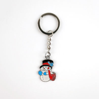 Chave de chave de esmalte suave com tema de Natal Acessórios festivos para a temporada de férias