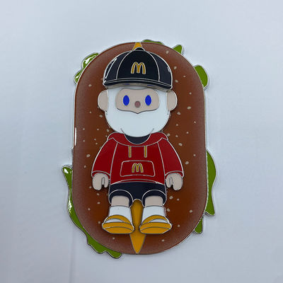 Emblema de Peças Magnéticas McDonald Divertida e Interativa Colecionável